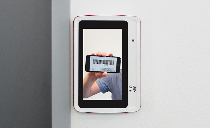 Barcode Scan Beispielbild für Anwesenheitserfassung per Barcode Scan