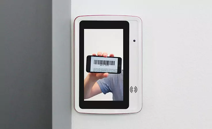 Barcode Scan Beispielbild für Anwesenheitserfassung per Barcode Scan