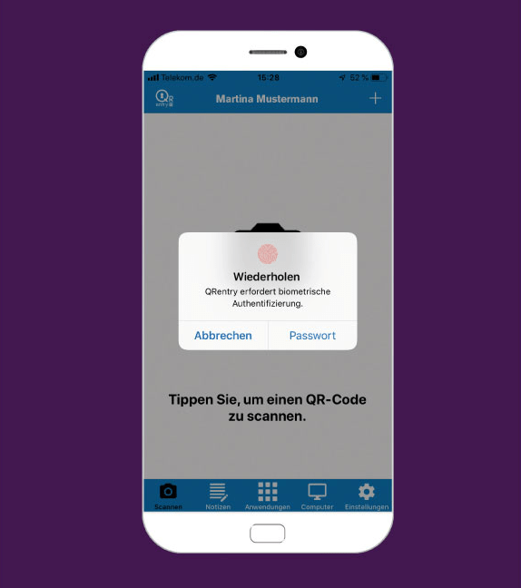2-Faktor-Authentifizierung Beispielbild für Zwei Faktor Authentifizierung