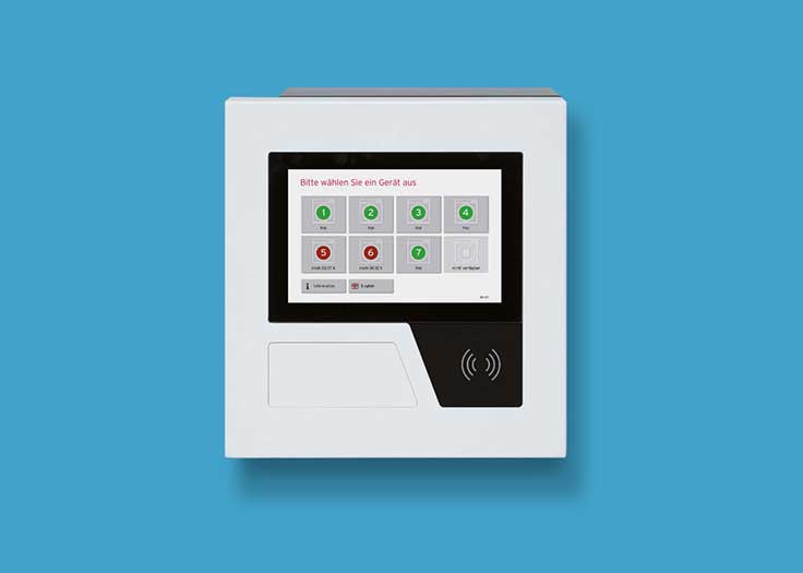 smartBASE-Abrechnungsterminal Waschterminal smartBase zur Abrechnung für Waschräume und Waschsalons