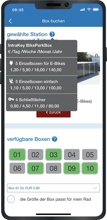Fahrradgarage buchen