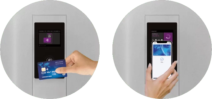 Optional Open Loop Mit Bankkarte oder Bezahldiensten bezahlen
